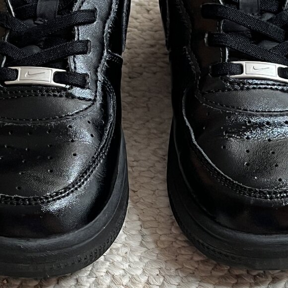 Nike Air Force 1 Boys Girls Size 3Y Black AF1 Sneakers FN0237-001 Year 2024 Shoe - Picture 4 of 12